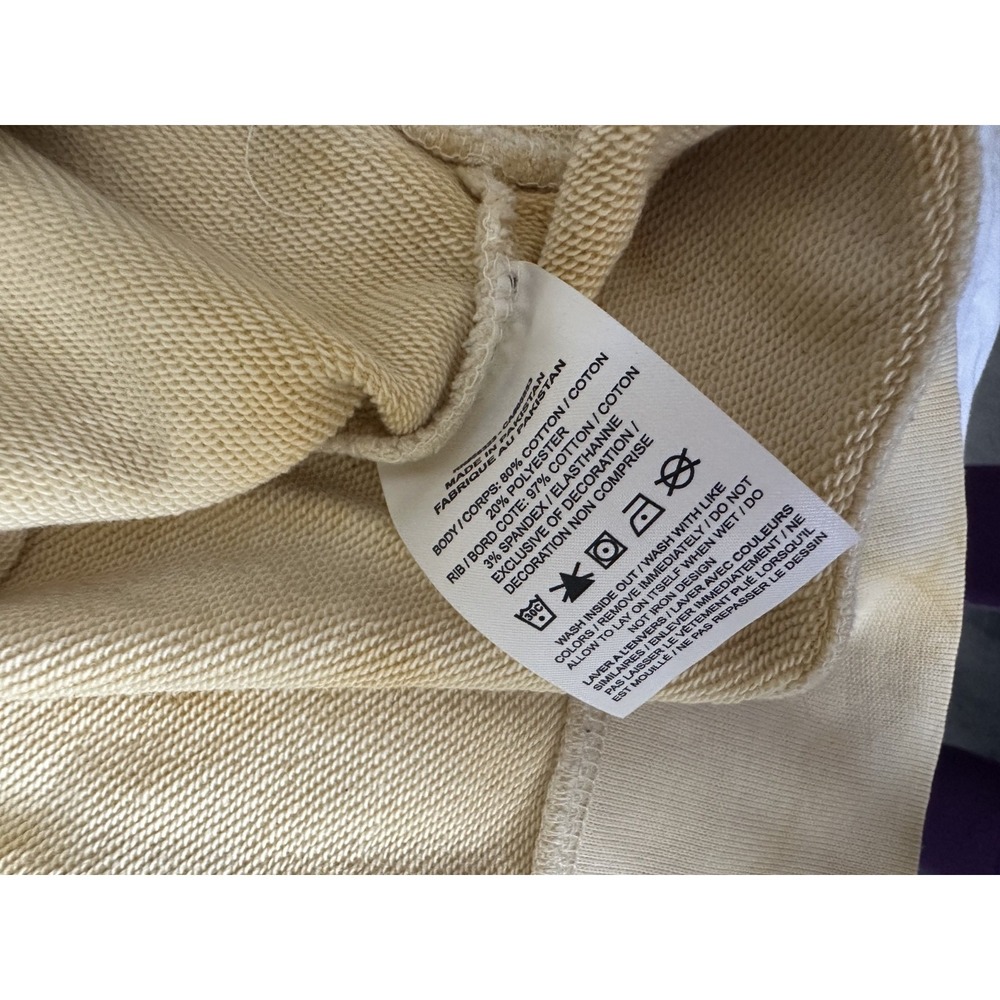 Nike Sportswear Tie Dye Embroidered Daisy Round Neck Small Yellow Daisy Gold - Picture 9 of 10